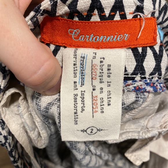 Anthropologie black and white pants - Picture 3 of 8